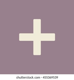 Plus icon, web design element