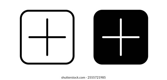 Plus icons for web ui designs