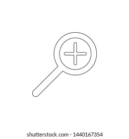 plus illustration icon. optometry icons universal set for web and mobile