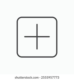 Plus isolated icon. vector illustration.