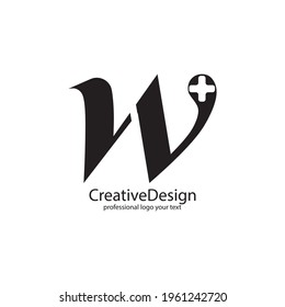 Más diseño de logotipo de letra W. Logotipo moderno médico adecuado para su empresa o identidad corporativa
