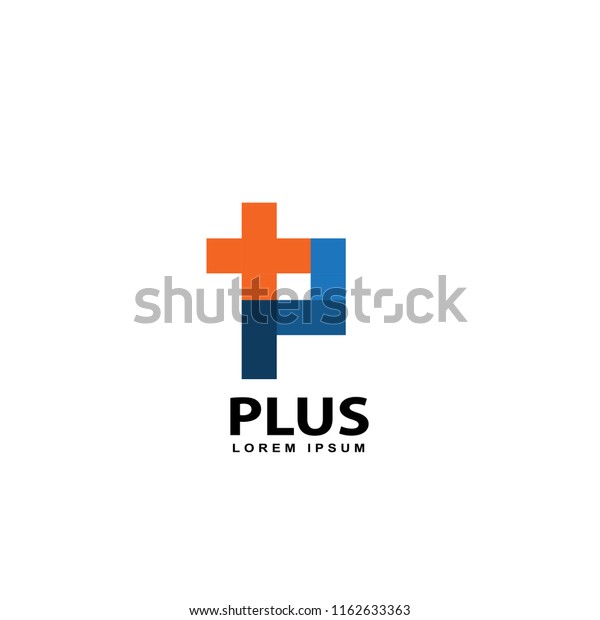 Plus Logo Example Plus Logo Design Vector Template Stock Vector (Royalty Free) 1162633363 ...