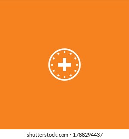 Plus logo icon vector template for corporate logo and business card design.