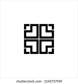 más plantilla de línea vectorial de logotipo