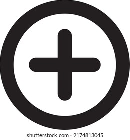 Plus Math Symbol Icon Vector Design Illustration.eps
