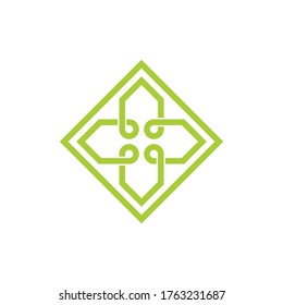 plus medizinisches Unendlichkeitsleitungs-Design-Symbol, Vektorgrafik