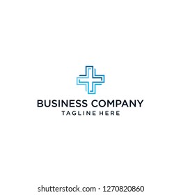 plus medical logo abstract vector graphic download