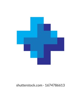 Plus Medical logo design vector