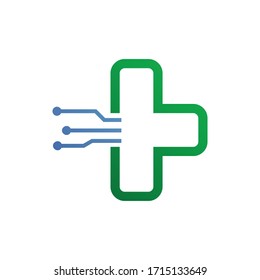 
Plus medical logo design vector 