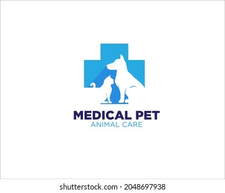plus medical pet care logo designs for health pet service