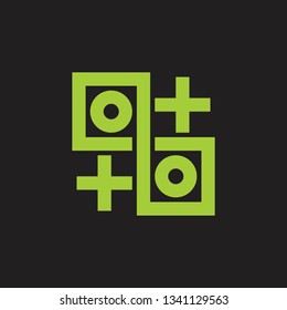 plus medical square geometric infinity lines logo