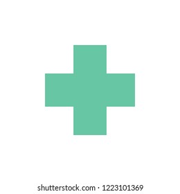 plus, medicine icon. Element of material arrow symbol icon for mobile concept and web apps. Color plus, medicine icon can be used for web and mobile