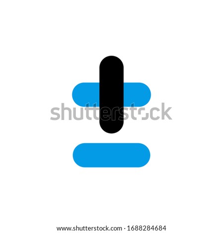 plus, minus, calculator, learning and mathematics icon. Perfect for application, web, logo, game and presentation template. icon set design blue black line style