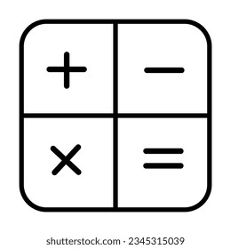 Plus, minus, equal. accounting calculator equalBasic Mathematical symbols