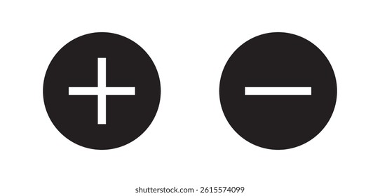 Plus minus icon illustration vector design