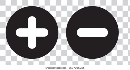 Plus Minus Icon Vector Symbol