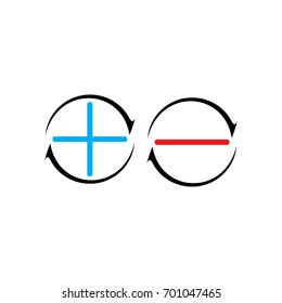 plus and minus logo