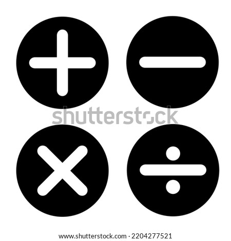 plus minus multiply divide signs