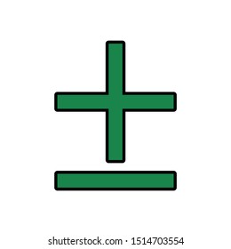 plus and minus sign icon vector iilstration