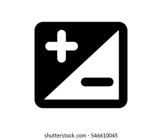 plus minus sign image vector icon logo symbol