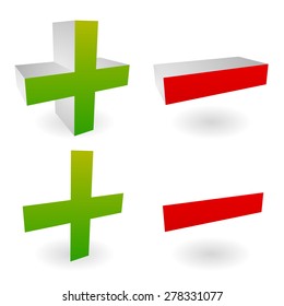 Plus and minus signs, symbol 