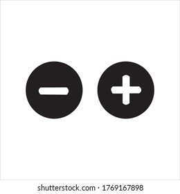 Plus Minus Symbol Calculator Icon Vector Stock Vector (Royalty Free ...