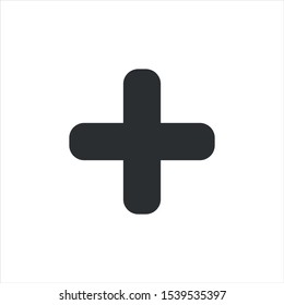plus and minus vector icon in modern design style for web site