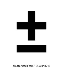 Icono más y menos vector en el diseño moderno para sitio web y aplicación móvil