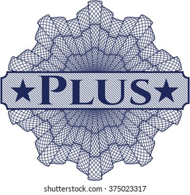 Plus money style rosette