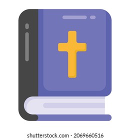 Plus auf einem Buch, Christentum-Buch in bearbeitbarem Stil 