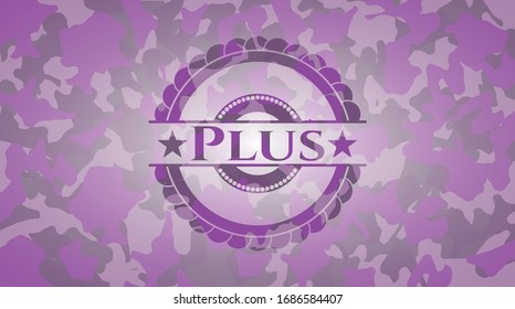 Más rosa y morada en textura de camo. Ilustración vectorial. Detallado.