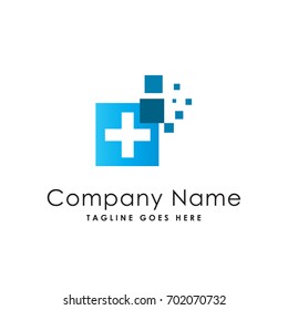 plus pixel logo template