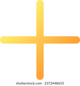 Plus pixel perfect flat gradient color ui icon. Invite and add to chat. Addition sign. Messenger. Simple filled pictogram. GUI, UX design for mobile application. Vector isolated RGB illustration