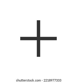 Plus pixelated ui icon. Expanding option. Interactive content. Upload new file. Editable 8bit graphic element. Outline isolated vector user interface image for web, mobile app. Retro style