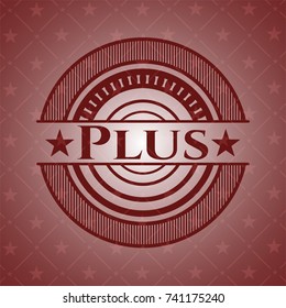 Plus realistic red emblem