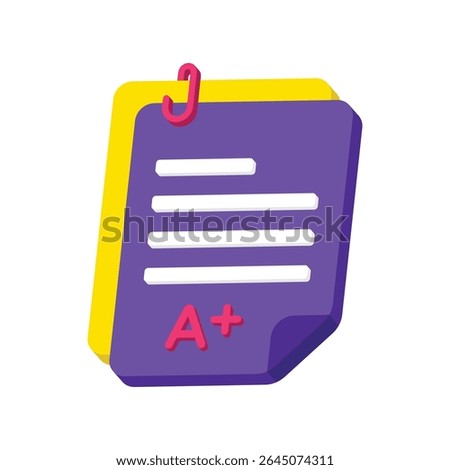 A Plus Result Vector style icons. EPS 10 file.