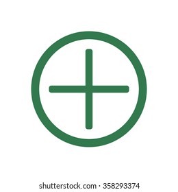 plus sign to add the   icon. vector  