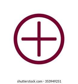 plus sign to add the Web icon. vector design