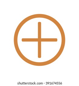 plus sign to add the Web icon. vector design