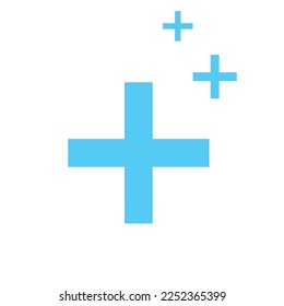 plus sign flowing icon symbol vector illustration eps 