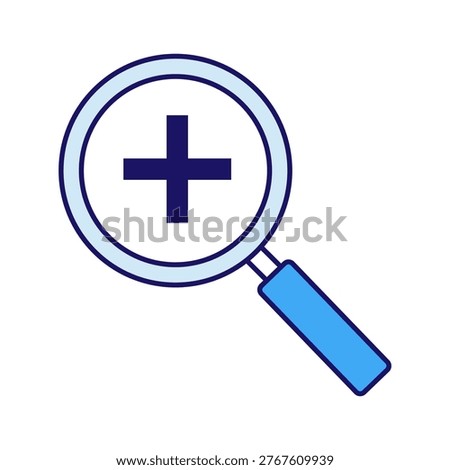 Plus Sign Icon. Addition and Growth Symbol. Illustration for Positive Change Concept. Editable stroke.