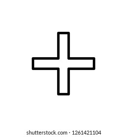 plus sign icon. Can be used for web, logo, mobile app, UI, UX