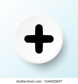 Plus sign. Plus icon. Positive symbol. Add icon