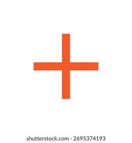 Icono de signo más que representa la expansión como el inicio de algo nuevo.