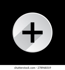 Plus sign icon. icon. vector design