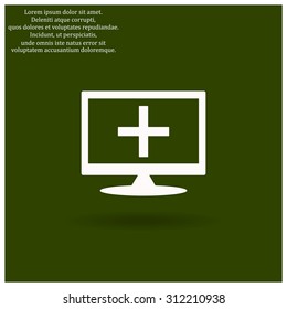 Plus sign icon. icon. vector design