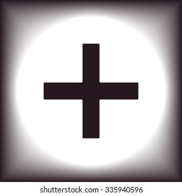 Plus sign icon. icon. vector design