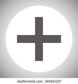 Plus sign icon. icon. vector design