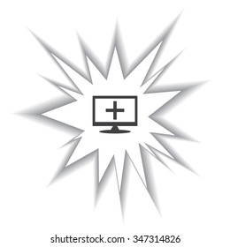 Plus sign icon. icon. vector design
