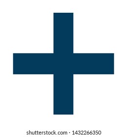 Plus sign icon icon, vector illustration. Flat design style